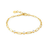 Chains of Style CZ Gold Bracelet
