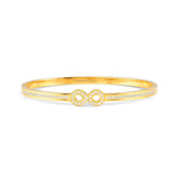 Pretty Bangles Gold Infinity with CZ - Large