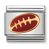 Nomination Composable Classic Link 030203/09 Football in 18K Gold & Enamel