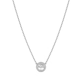 Soffio D'Amore CZ Tree of Life Silver Steel Necklace