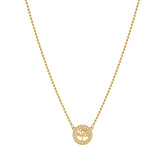 Soffio D'Amore CZ Tree of Life Gold Necklace