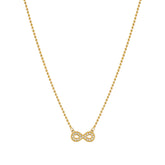 Soffio D'Amore CZ Infinity Gold Necklace