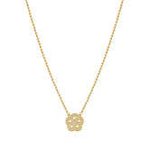 Soffio D'Amore CZ Flower Gold Necklace