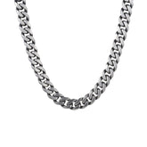 Cudworth Antique Gun Metal Stainless Steel Curb Link Neck Chain