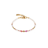 Coeur de Lion Natural Rose Quartz & Gold Bracelet