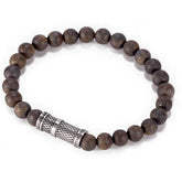 Cudworth Bronzite Stone Bracelet with Lattice Pattern
