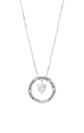 Equilibrium Best Friends Message Ring Necklace