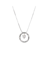 Equilibrium Heart of Gold Message Ring Necklace