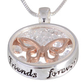 Equilibrium Friends Forever Crystal Sentiment Necklace