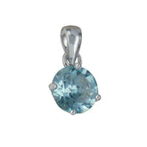 Natural Blue Topaz Pendant and Earrings Bundle
