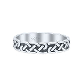 Celtic Eternity Knot Oxidised Ring