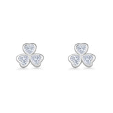 Celtic Clover Leaf Stud Earrings