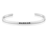 MantraBand Warrior Silver Bangle