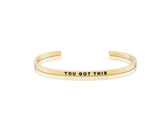 MantraBand You Got This Gold Bangle