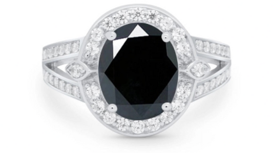What I Wear: Art Deco Oval Ring with Black CZ