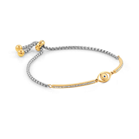 Milleluci Evil Eye Bracelet with CZ
