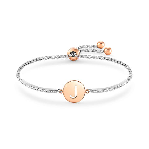 Milleluci Letter J Bracelet with CZ