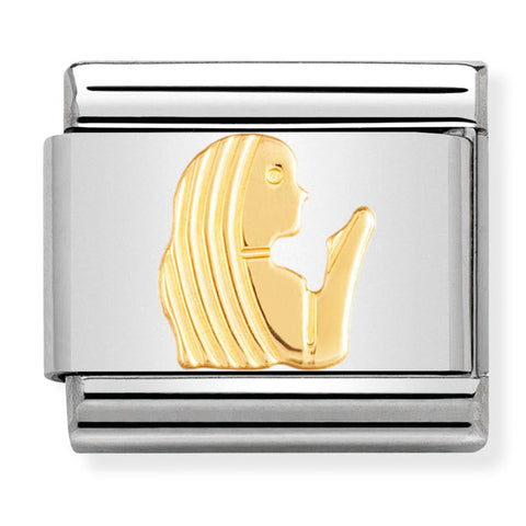 Nomination Composable Classic Link 030104/06 Virgo in 18K Gold