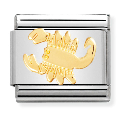 Nomination Composable Classic Link 030104/08 Scorpio in 18K Gold