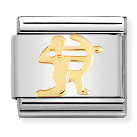 Nomination Composable Classic Link 030104/09 Sagittarius in 18K Gold