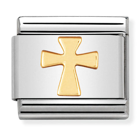 Nomination Composable Classic Link 030105/01 Cross in 18K Gold