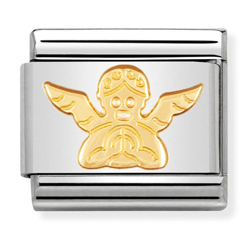 Nomination Composable Classic Link 030105/04 Angel in 18K Gold