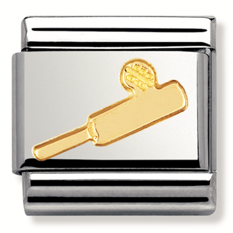 Nomination Composable Classic Link 030106/08 Cricket Bat in 18K Gold