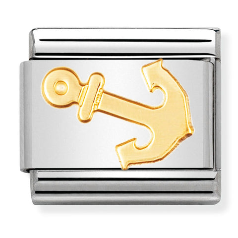 Nomination Composable Classic Link 030106/15 Anchor in 18K Gold