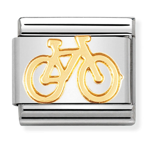 Nomination Composable Classic Link 030108/04 Bike in 18K Gold
