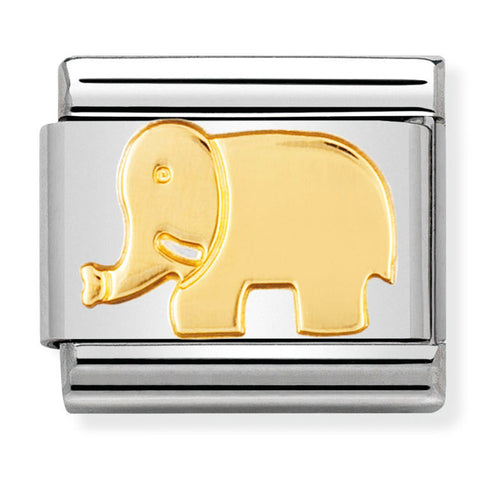 Nomination Composable Classic Link 030112/08 Elephant in 18K Gold