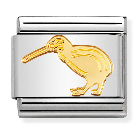 Nomination Composable Classic Link 030114/08 Kiwi in 18K Gold