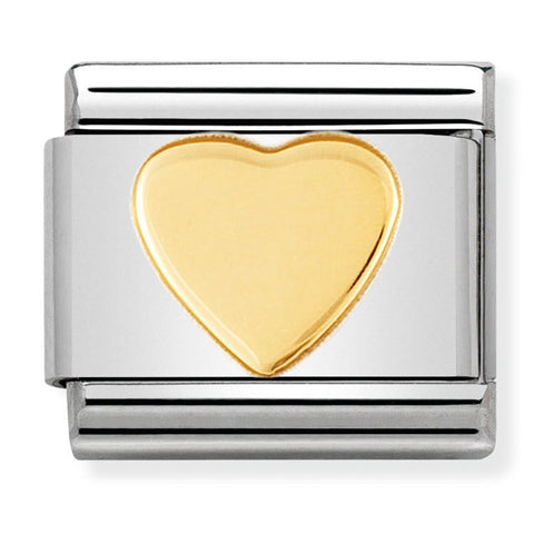Nomination Composable Classic Link 030116/02 Heart in 18K Gold