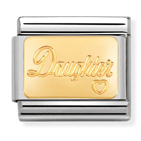 Nomination Composable Classic Link 030121/25 Daughter in 18K Gold