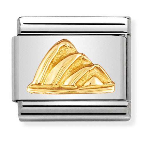Nomination Composable Classic Link 030123/06 Opera House in 18K Gold