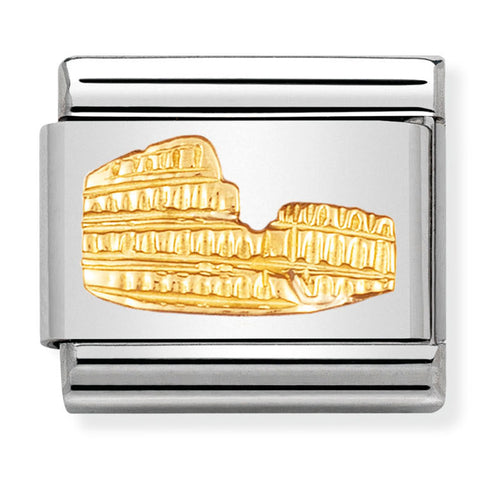 Nomination Composable Classic Link 030123/10 Colosseum in 18K Gold