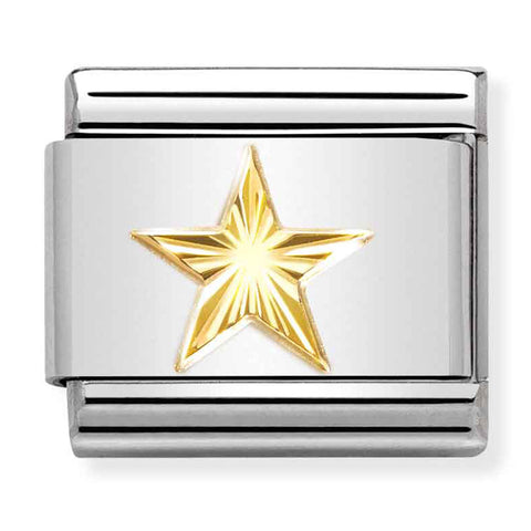 Nomination Composable Classic Link 030149/55 Star in 18K Gold