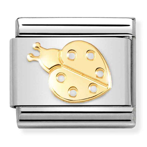 Nomination Composable Classic Link 030162/74 Ladybug in 18K Gold
