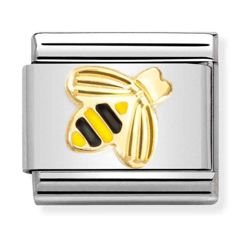 Nomination Composable Classic Link 030285/64 Bee in 18K Gold