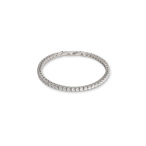 Coeur de Lion Tennis Bracelet White CZ & Stainless Steel