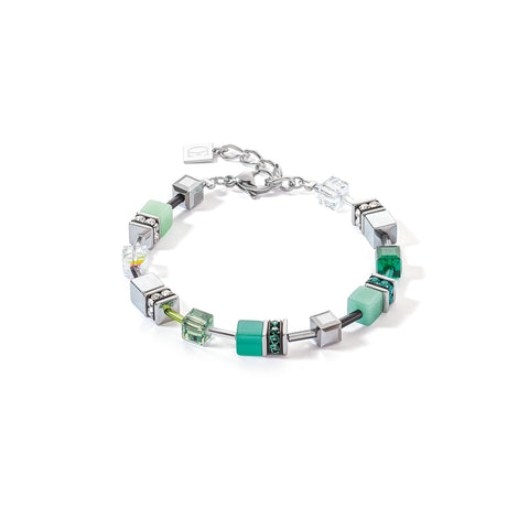 Coeur de Lion GeoCube Teal Green Bracelet