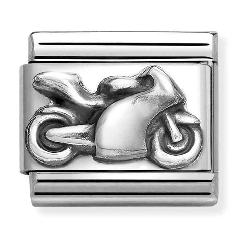 Nomination Composable Classic Link 330101/69 Motorbike in 925 Silver