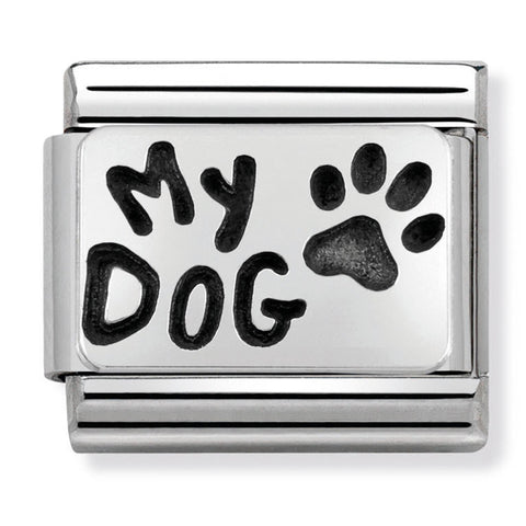 Nomination Composable Classic Link 330102/35 My Dog in 925 Silver