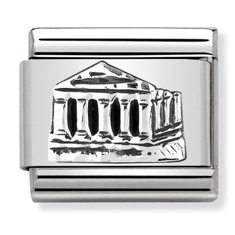 Nomination Composable Classic Link 330105/22 Parthenon Relief in 925 Silver