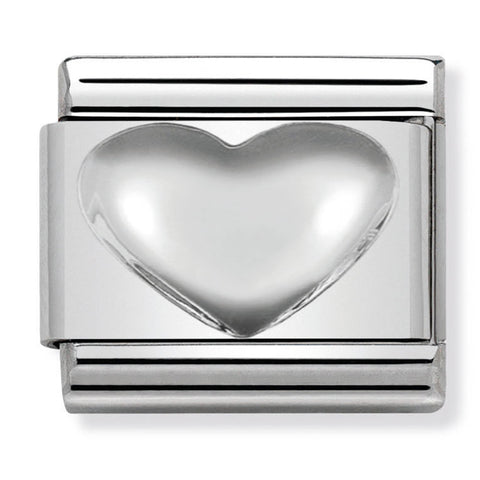 Nomination Composable Classic Link 330106/01 Heart in 925 Silver