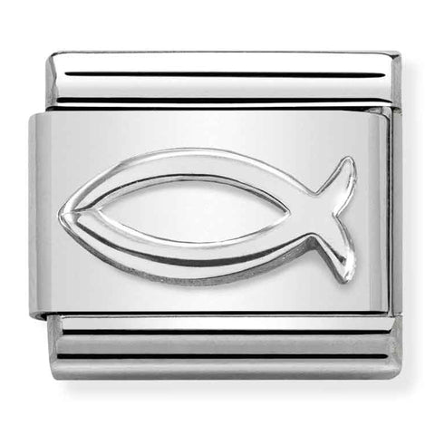 Nomination Composable Classic Link 330106/03 Ichthys Fish in Silver