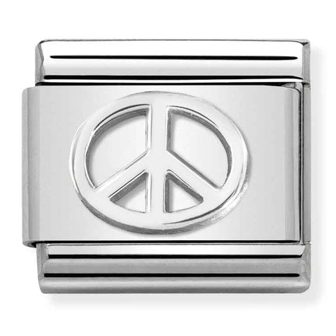 Nomination Composable Classic Link 330106/04 Peace in Silver