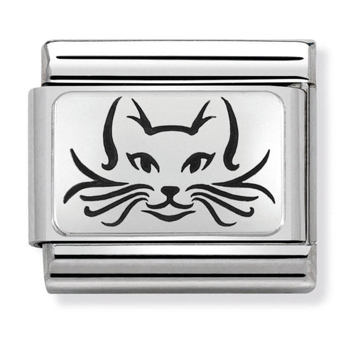 Nomination Composable Classic Link 330109/05 Cat in 925 Silver