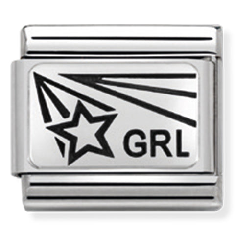 Nomination Composable Classic Link 330109/18 Girl Star (Girl Power Set) in 925 Silver