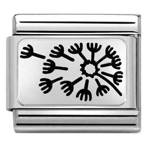 Nomination Composable Classic Link 330109/33 Dandelion in 925 Silver