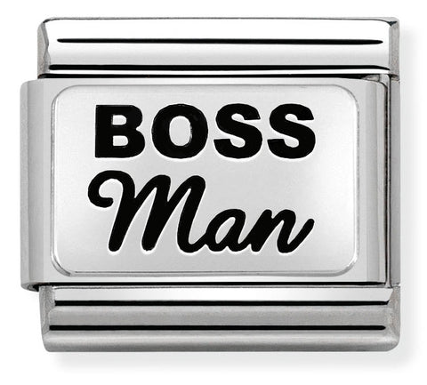 Nomination Composable Classic Link 330109/34 Boss Man in 925 Silver